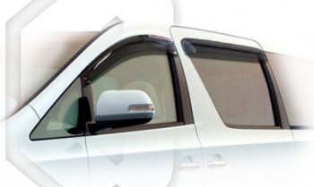 Дефлектора окон (ANH20W) CA-Plastic Toyota Alphard  H20 (2008-2011) дорестайлинг (Classic полупрозрачный)
