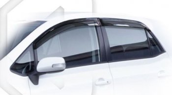 Дефлектора окон CA-Plastic Toyota Auris  E150 (2010-2012) хэтчбэк 5 дв. рестайлинг (Classic полупрозрачный)