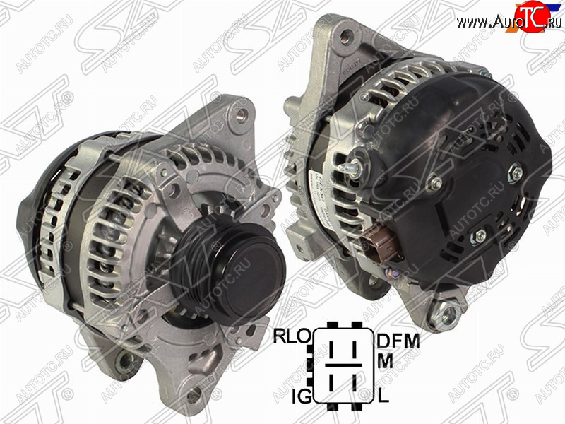 15 999 р. Генератор SAT (12V, 100A, 1,6 1ZRFAE/2,0 3ZRFAE) Toyota Auris E150 хэтчбэк 5 дв. рестайлинг (2010-2012)  с доставкой в г. Пермь