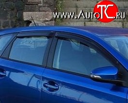 999 р. Комплект дефлекторов окон (ветровиков) 4 шт. 5 дв. (рестайлинг) Russtal Toyota Auris E150 хэтчбэк 5 дв. дорестайлинг (2006-2010)  с доставкой в г. Пермь
