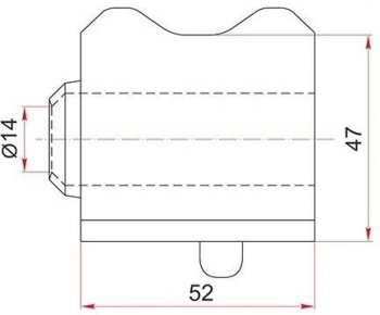 Правая резиновая втулка переднего стабилизатора (D=23) SAT Toyota Corolla E180 рестайлинг (2016-2019)