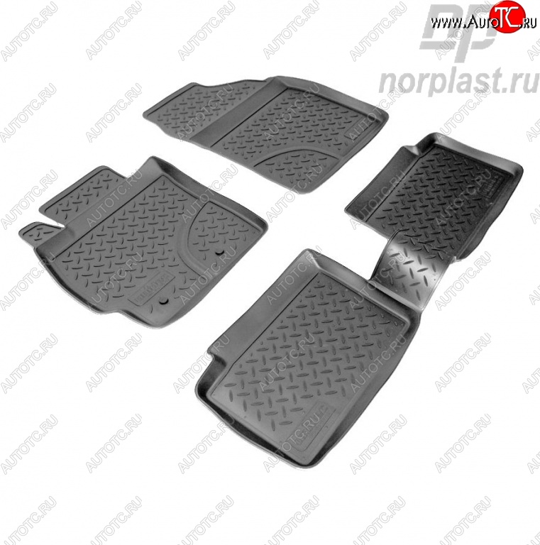 2 249 р. Комплект ковриков в салон Norplast Toyota Auris E150 хэтчбэк 5 дв. дорестайлинг (2006-2010)  с доставкой в г. Пермь