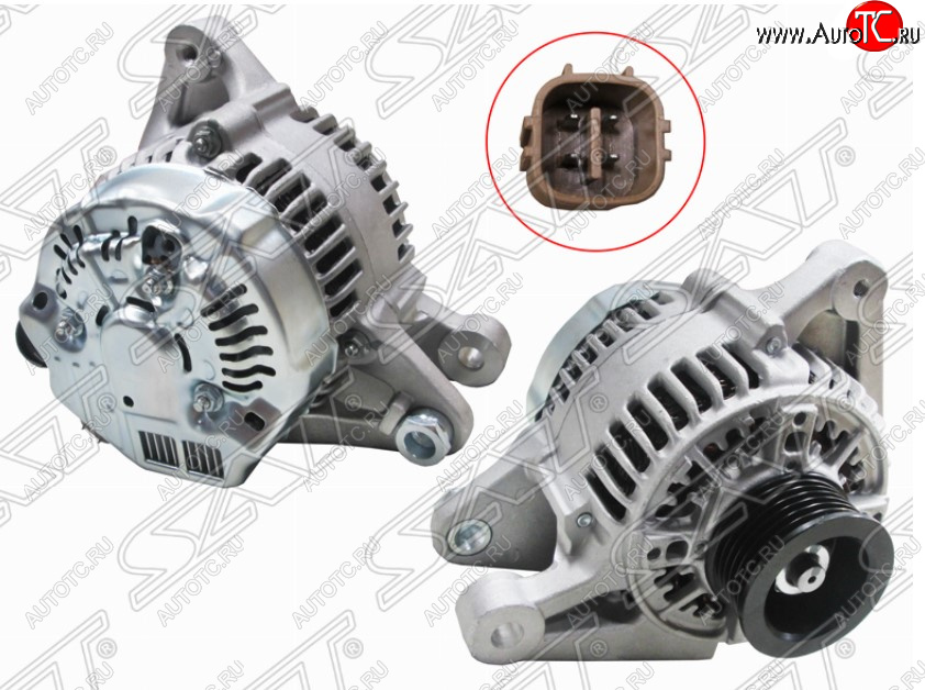 9 649 р. Генератор SAT (12V 80A 1/3 /4ZZFE/ZZE11#) Toyota Avensis T250 седан дорестайлинг (2003-2006)  с доставкой в г. Пермь