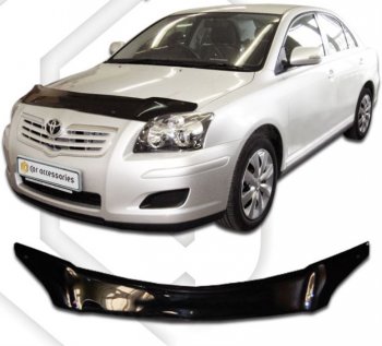 Дефлектор капота CA-Plastic Toyota Avensis ( T250 седан,  T250 универсал) (2003-2008) дорестайлинг, рестайлинг