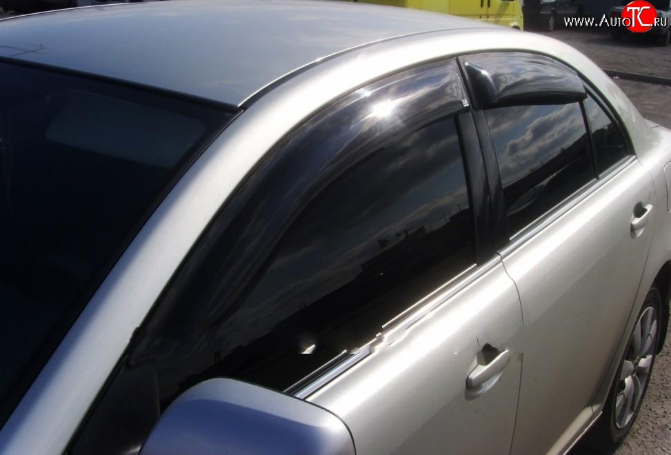 4 199 р. Дефлекторы окон (ветровики) Novline 4 шт Toyota Avensis T250 седан дорестайлинг (2003-2006)  с доставкой в г. Пермь
