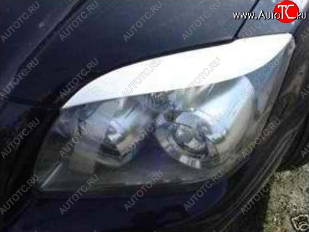 1 549 р. Реснички на фары CT Toyota Avensis T250 седан дорестайлинг (2003-2006) (Неокрашенные)  с доставкой в г. Пермь