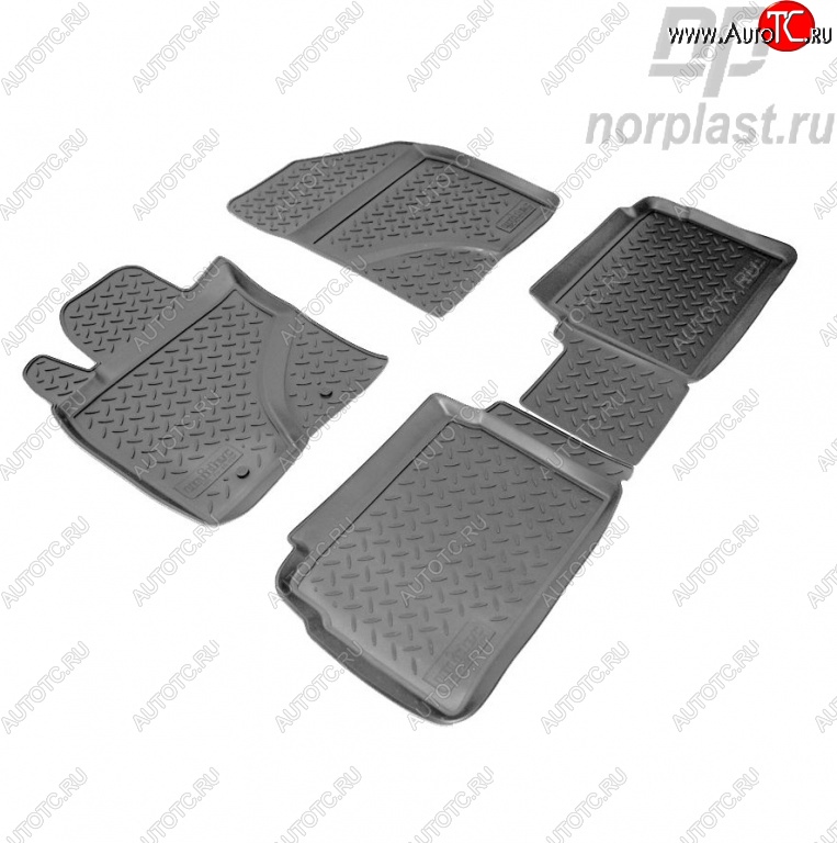 2 799 р. Комплект ковриков в салон Norplast Toyota Avensis T270 седан дорестайлинг (2008-2011)  с доставкой в г. Пермь