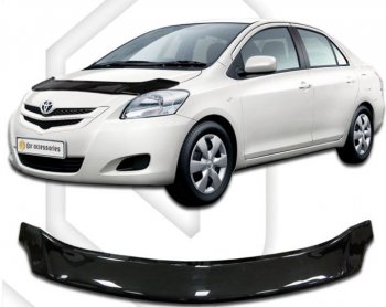 Дефлектор капота (NCP96, KSP92, SCP92) CA-Plastiс Toyota Belta/Yaris  XP90 (2005-2012) седан