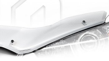 Дефлектор капота (NCP96, KSP92, SCP92) CA-Plastiс Toyota Belta/Yaris  XP90 (2005-2012) седан (Шелкография серебро)