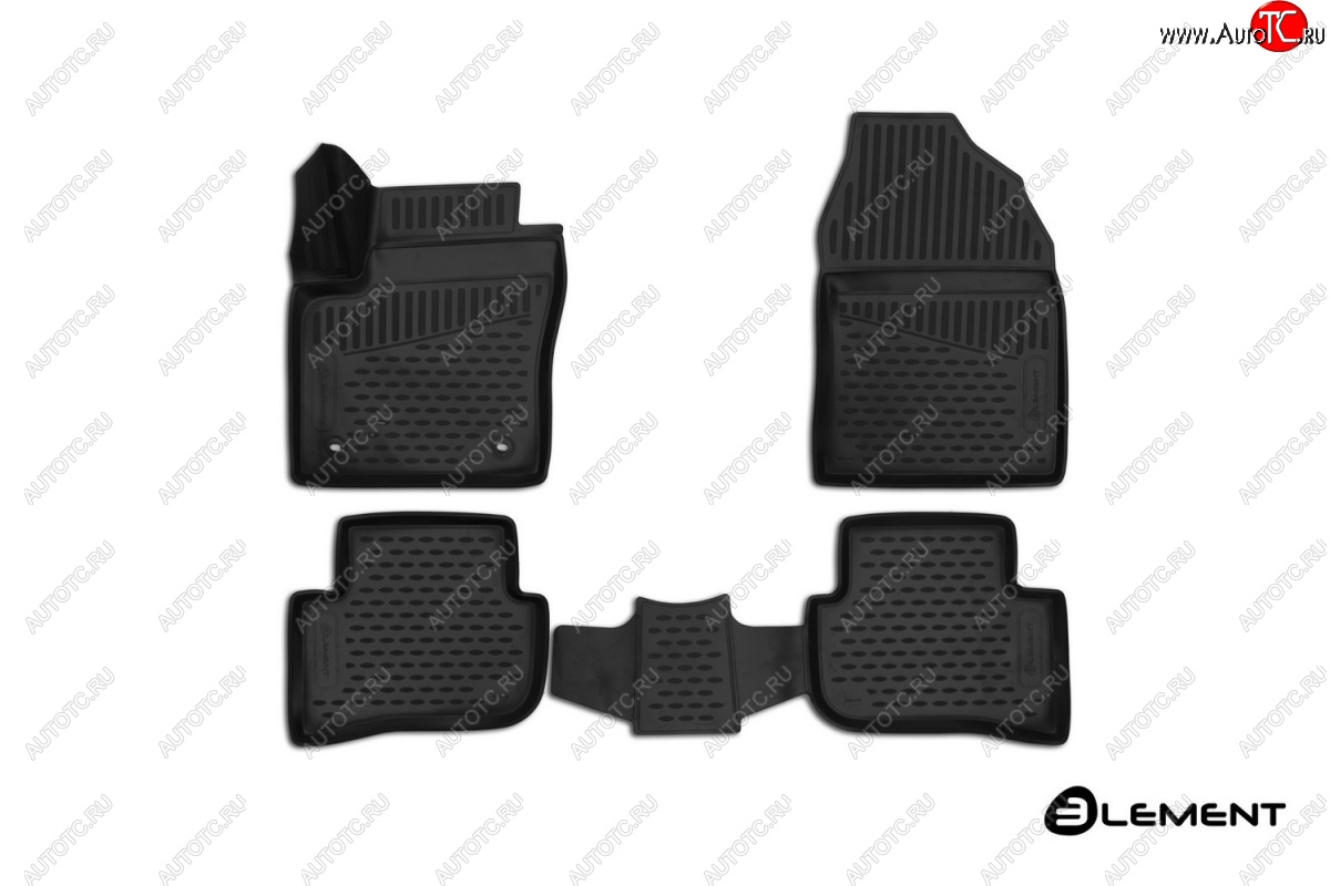 2 679 р. Коврики 3D в салон (полиуретан) (4WD, SUV) Element Toyota C-HR NGX10, ZGX10 дорестайлинг (2016-2019)  с доставкой в г. Пермь