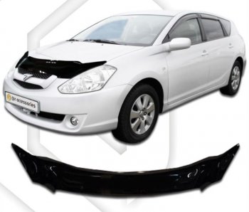 Дефлектор капота CA-Plastiс exclusive Toyota Caldina  T240 (2002-2007) универсал дорестайлинг, универсал рестайлинг