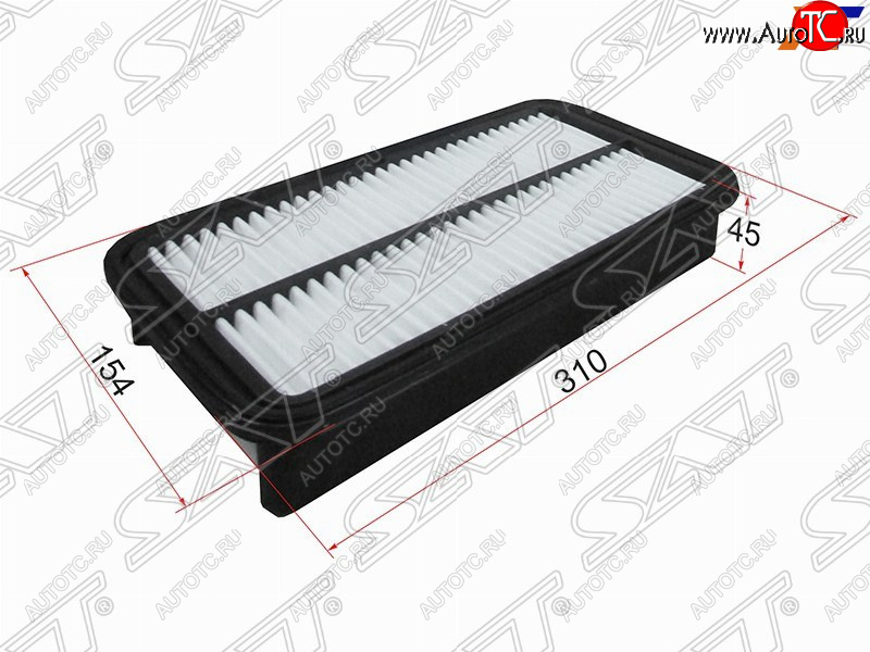 291 р. Фильтр воздушный двигателя (154*310*45 3SFE/4SFE/5EFE/7AFE/2VZ/4AFE/4AGE) SAT  Toyota Caldina ( T190,  T210) - Camry  V20  с доставкой в г. Пермь