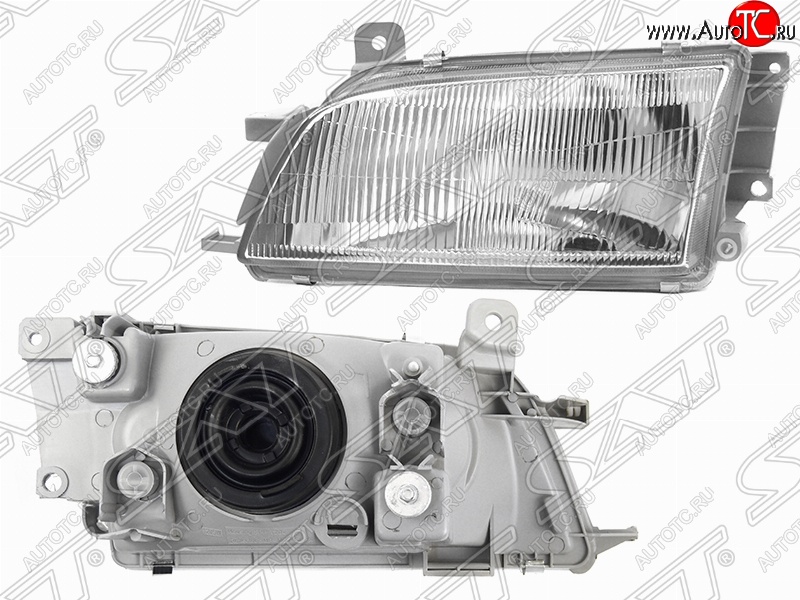 3 599 р. Левая фара передняя SAT (вертикальное крепление) Toyota Caldina T210 дорестайлинг универсал (1997-1999)  с доставкой в г. Пермь