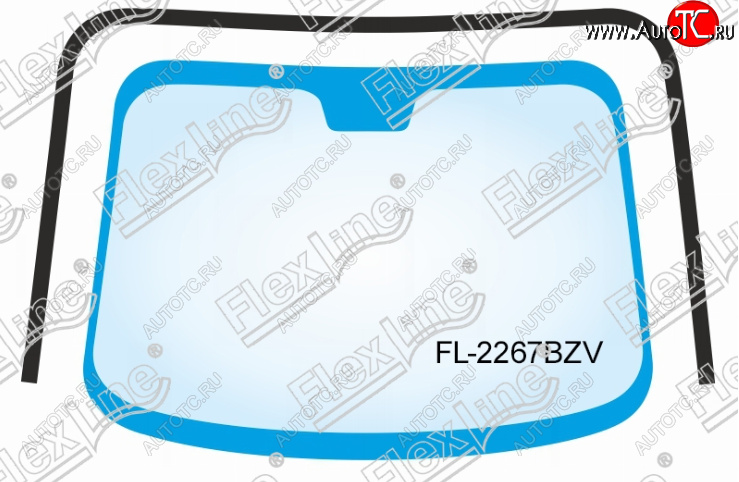 2 599 р. Молдинг лобового стекла FlexLine Toyota Camry XV30 рестайлинг (2004-2006)  с доставкой в г. Пермь
