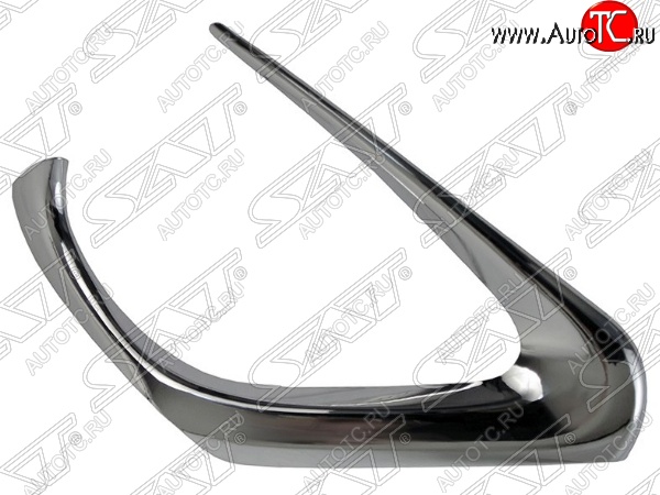 669 р. Правая рамка противотуманной фары SAT (хром) Toyota Camry XV55 1-ый рестайлинг (2014-2017)  с доставкой в г. Пермь