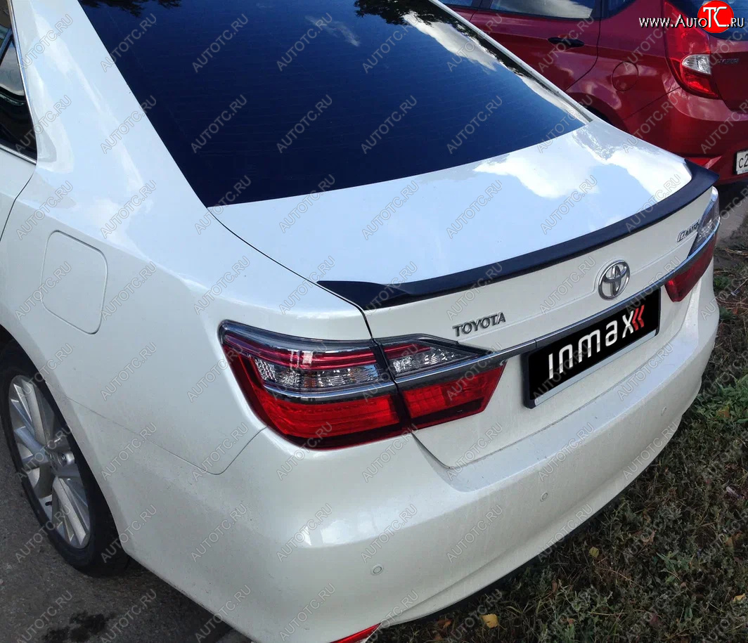 5 499 р. Лип спойлер INMAX  Toyota Camry ( XV50,  XV55) (2011-2018) дорестайлинг, 1-ый рестайлинг, 2-ой рестайлинг (неокрашенный)  с доставкой в г. Пермь