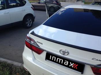 5 499 р. Лип спойлер INMAX  Toyota Camry ( XV50,  XV55) (2011-2018) дорестайлинг, 1-ый рестайлинг, 2-ой рестайлинг (неокрашенный)  с доставкой в г. Пермь. Увеличить фотографию 2