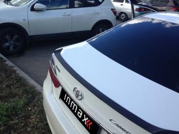 5 499 р. Лип спойлер INMAX  Toyota Camry ( XV50,  XV55) (2011-2018) дорестайлинг, 1-ый рестайлинг, 2-ой рестайлинг (неокрашенный)  с доставкой в г. Пермь. Увеличить фотографию 3