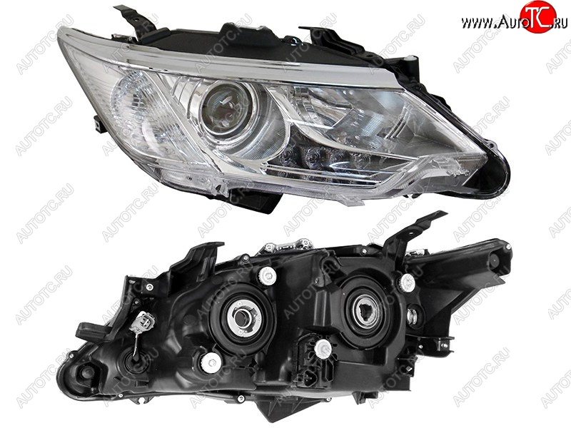 6 749 р. Правая фара (с электрокорректором) SAT Toyota Camry XV55 1-ый рестайлинг (2014-2017)  с доставкой в г. Пермь