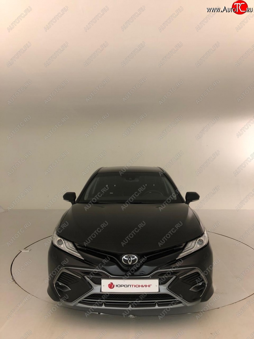 14 699 р. Накладка переднего бампера Yurol Toyota Camry XV70 дорестайлинг (2017-2021) (Неокрашенная)  с доставкой в г. Пермь