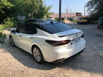 3 399 р. Лип спойлер АВТОКРАТ Toyota Camry XV70 дорестайлинг (2017-2021) (Неокрашенный)  с доставкой в г. Пермь. Увеличить фотографию 4