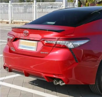 3 399 р. Лип спойлер АВТОКРАТ Toyota Camry XV70 дорестайлинг (2017-2021) (Неокрашенный)  с доставкой в г. Пермь. Увеличить фотографию 6