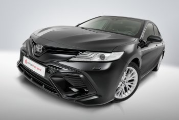 17 199 р. Накладка в центральный воздухозаборник переднего бампера Harius Toyota Camry XV70 дорестайлинг (2017-2021) (Неокрашенная)  с доставкой в г. Пермь. Увеличить фотографию 4