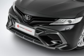 17 199 р. Накладка в центральный воздухозаборник переднего бампера Harius Toyota Camry XV70 дорестайлинг (2017-2021) (Неокрашенная)  с доставкой в г. Пермь. Увеличить фотографию 7