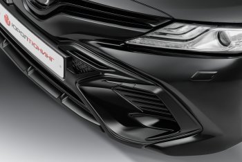 17 199 р. Накладка в центральный воздухозаборник переднего бампера Harius Toyota Camry XV70 дорестайлинг (2017-2021) (Неокрашенная)  с доставкой в г. Пермь. Увеличить фотографию 6