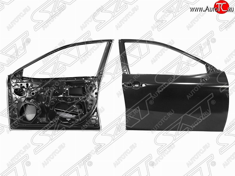 13 999 р. Правая дверь передняя SAT Toyota Camry XV70 дорестайлинг (2017-2021) (Неокрашенная)  с доставкой в г. Пермь