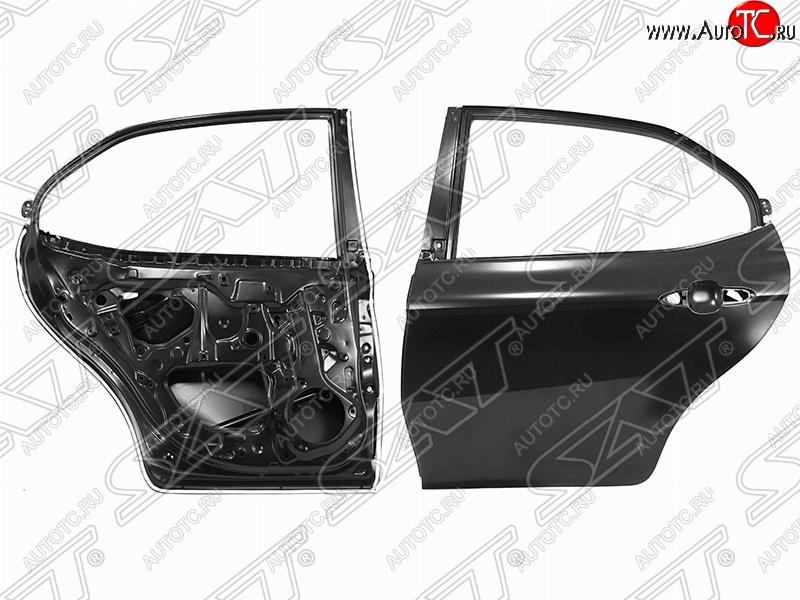 13 249 р. Левая дверь задняя SAT Toyota Camry XV70 дорестайлинг (2017-2021) (Неокрашенная)  с доставкой в г. Пермь