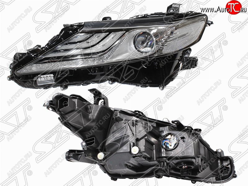 13 299 р. Левая фара SAT Toyota Camry XV70 дорестайлинг (2017-2021)  с доставкой в г. Пермь