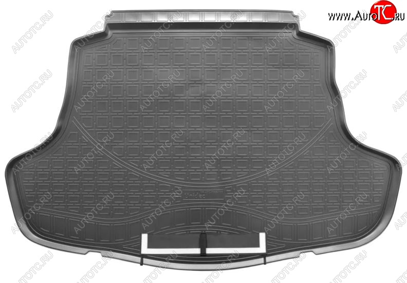 3 389 р. Коврик в багажник Norplast Toyota Camry XV70 дорестайлинг (2017-2021) (Черный с фартуком)  с доставкой в г. Пермь