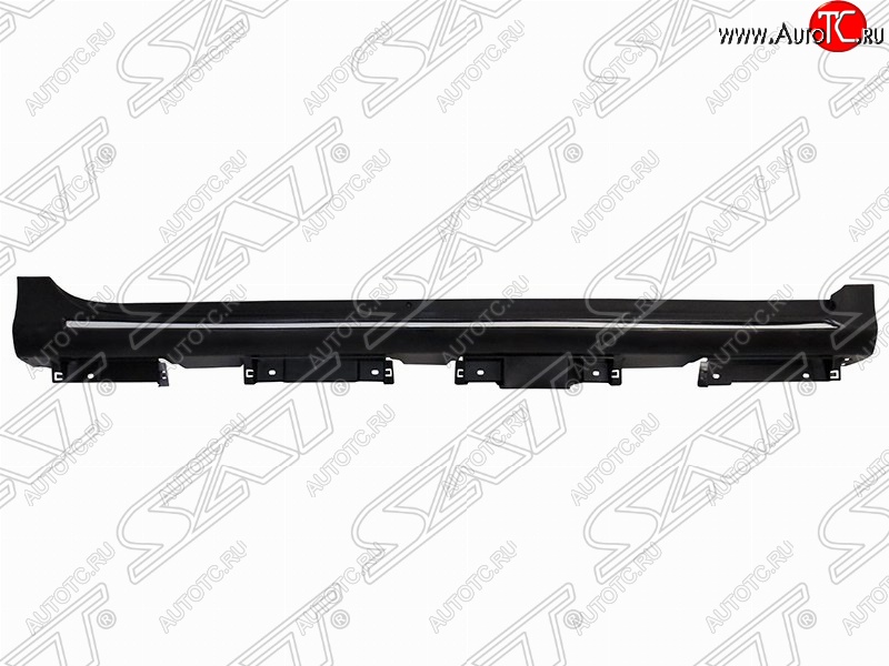 7 199 р. Правый порог пластиковый SAT (с хромом) Toyota Camry XV50 дорестайлинг (2011-2014) (Неокрашенный)  с доставкой в г. Пермь