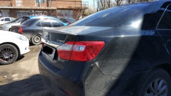 2 799 р. Лип спойлер АВТОКРАТ Toyota Camry XV55 1-ый рестайлинг (2014-2017) (Неокрашенный)  с доставкой в г. Пермь. Увеличить фотографию 2