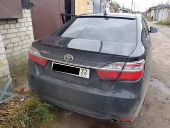 2 799 р. Лип спойлер АВТОКРАТ Toyota Camry XV55 1-ый рестайлинг (2014-2017) (Неокрашенный)  с доставкой в г. Пермь. Увеличить фотографию 5