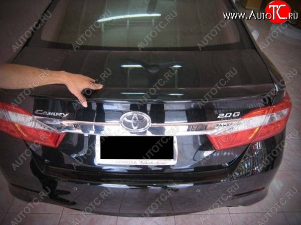 3 049 р. Лип спойлер CT v3 Toyota Camry XV55 1-ый рестайлинг (2014-2017) (Неокрашенный)  с доставкой в г. Пермь