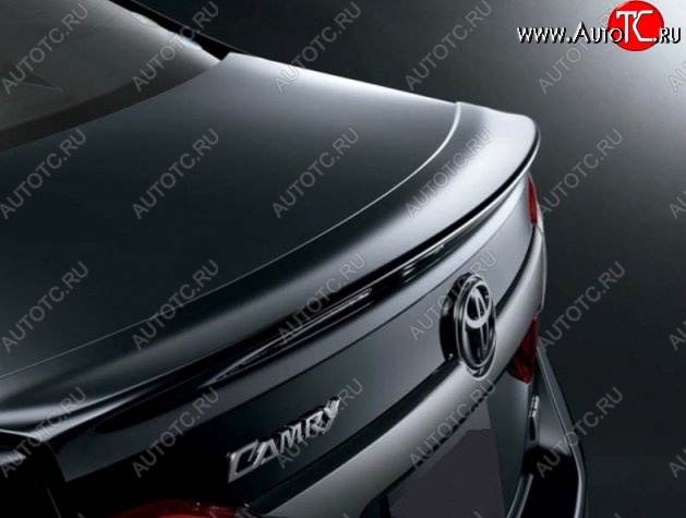 3 999 р. Лип спойлер CT v2 Toyota Camry XV55 1-ый рестайлинг (2014-2017) (Неокрашенный)  с доставкой в г. Пермь