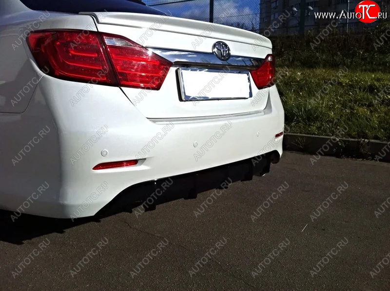 2 899 р. Лип спойлер KURAJ  Toyota Camry  XV50 (2011-2014) дорестайлинг (Неокрашенные)  с доставкой в г. Пермь