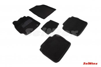 Комплект 3D ковриков в салон (ворсовые / чёрные) Seintex Toyota Camry ( XV50,  XV55) (2011-2018) дорестайлинг, 1-ый рестайлинг, 2-ой рестайлинг