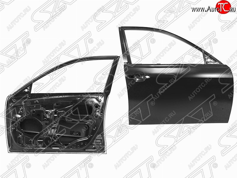 5 999 р. Правая дверь передняя SAT Toyota Camry XV40 рестайлинг (2009-2011) (Неокрашенная)  с доставкой в г. Пермь