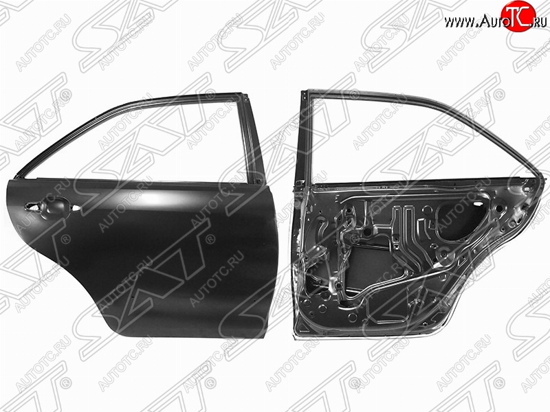 7 599 р. Правая дверь задняя SAT Toyota Camry XV40 рестайлинг (2009-2011) (Неокрашенная)  с доставкой в г. Пермь