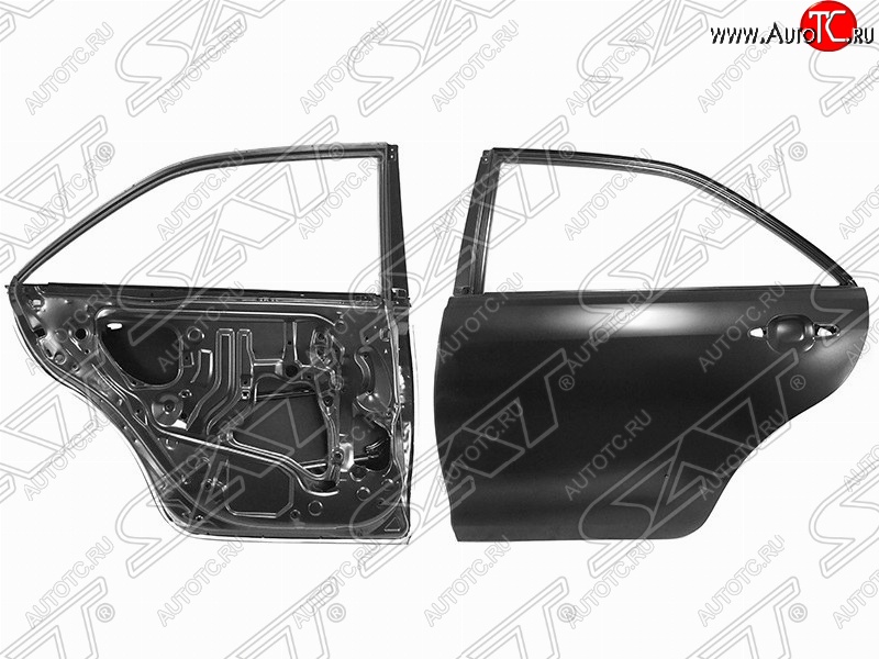 7 599 р. Левая дверь задняя SAT Toyota Camry XV40 рестайлинг (2009-2011) (Неокрашенная)  с доставкой в г. Пермь
