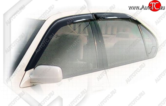 1 999 р. Дефлектора окон CA-Plastic Toyota Camry V40 (1994-1998) (Classic полупрозрачный, Без хром.молдинга, Крепление только на скотч)  с доставкой в г. Пермь