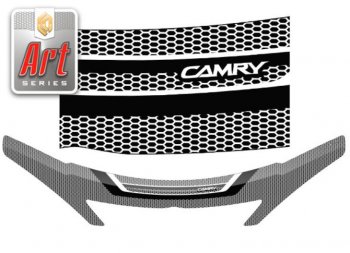 Дефлектор капота CA-Plastiс Toyota Camry  XV30 (2001-2004) дорестайлинг (Серия Art графит)