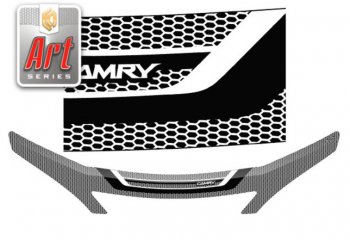 Дефлектор капота CA-Plastiс exclusive Toyota Camry  XV30 (2004-2006) рестайлинг (Серия Art графит)