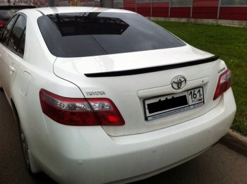 3 399 р. Лип спойлер АВТОКРАТ  Toyota Camry  XV40 (2006-2011) дорестайлинг, рестайлинг (Неокрашенный)  с доставкой в г. Пермь. Увеличить фотографию 2