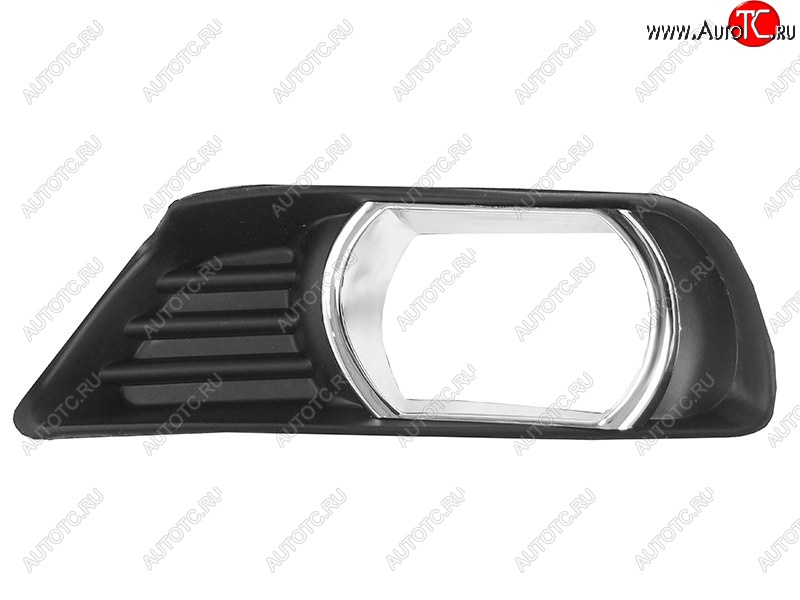 529 р. Левая вставка в бампер под ПТФ (хром. ободок) SAT Toyota Camry XV40 дорестайлинг (2006-2008)  с доставкой в г. Пермь