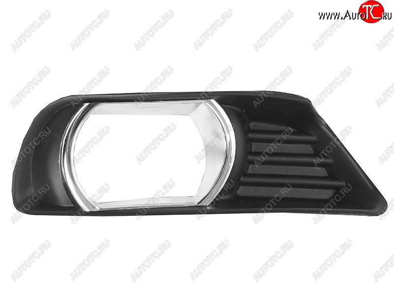 529 р. Правая вставка в бампер под ПТФ (хром. ободок) SAT Toyota Camry XV40 дорестайлинг (2006-2008)  с доставкой в г. Пермь