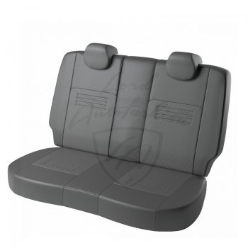6 249 р. Чехлы для сидений Lord Autofashion Турин (экокожа) Toyota Camry XV40 дорестайлинг (2006-2008) (Серый, вставка серая)  с доставкой в г. Пермь. Увеличить фотографию 2